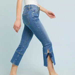 Anthropologie Pilcro Bow Cropped Flare Jeans Size 28